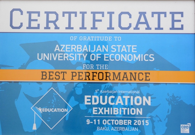 Азербайджанский вуз удостоен сертификата Best Performance - ФОТО